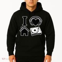 I Love House Music Hoodie thumb 2