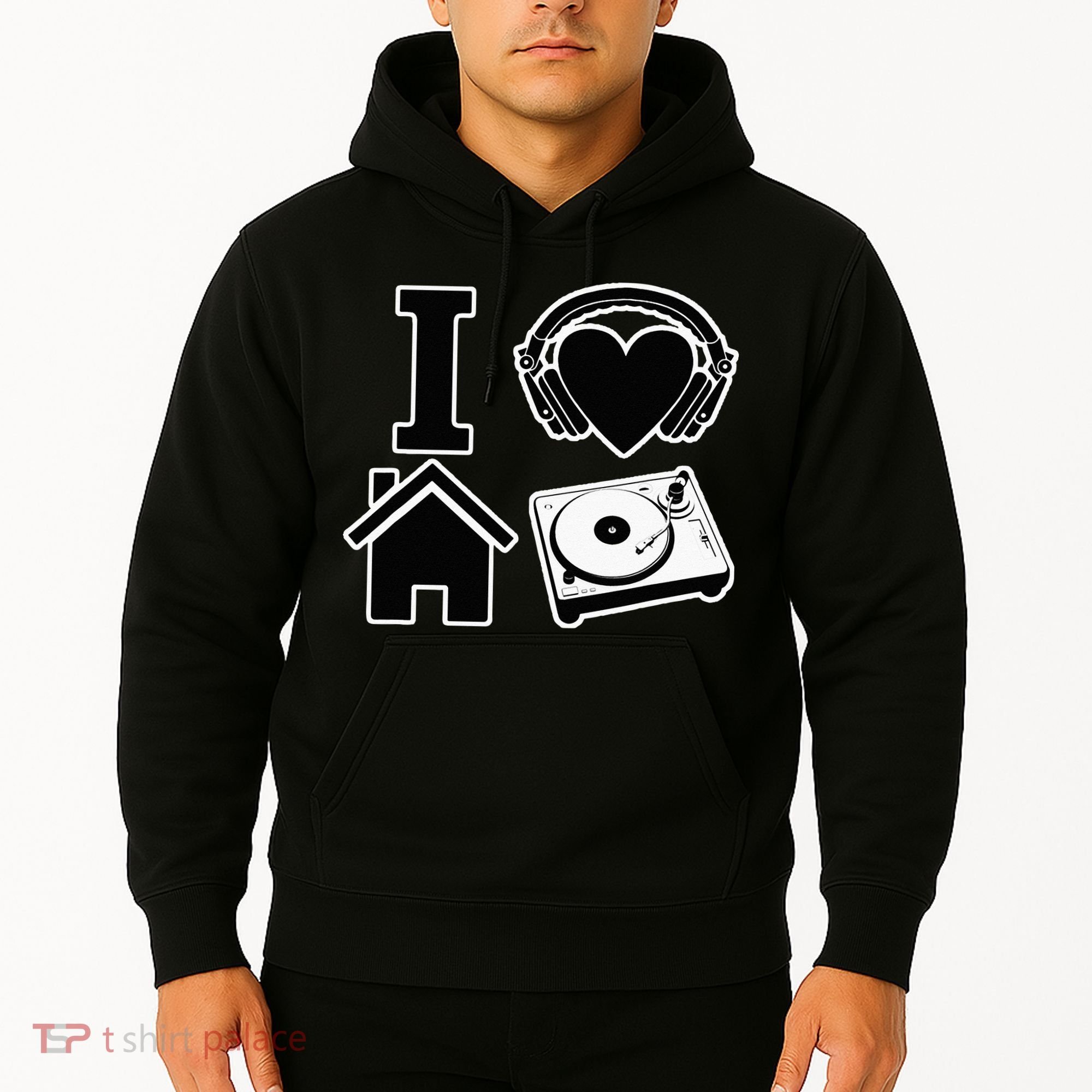 I Love House Music Hoodie