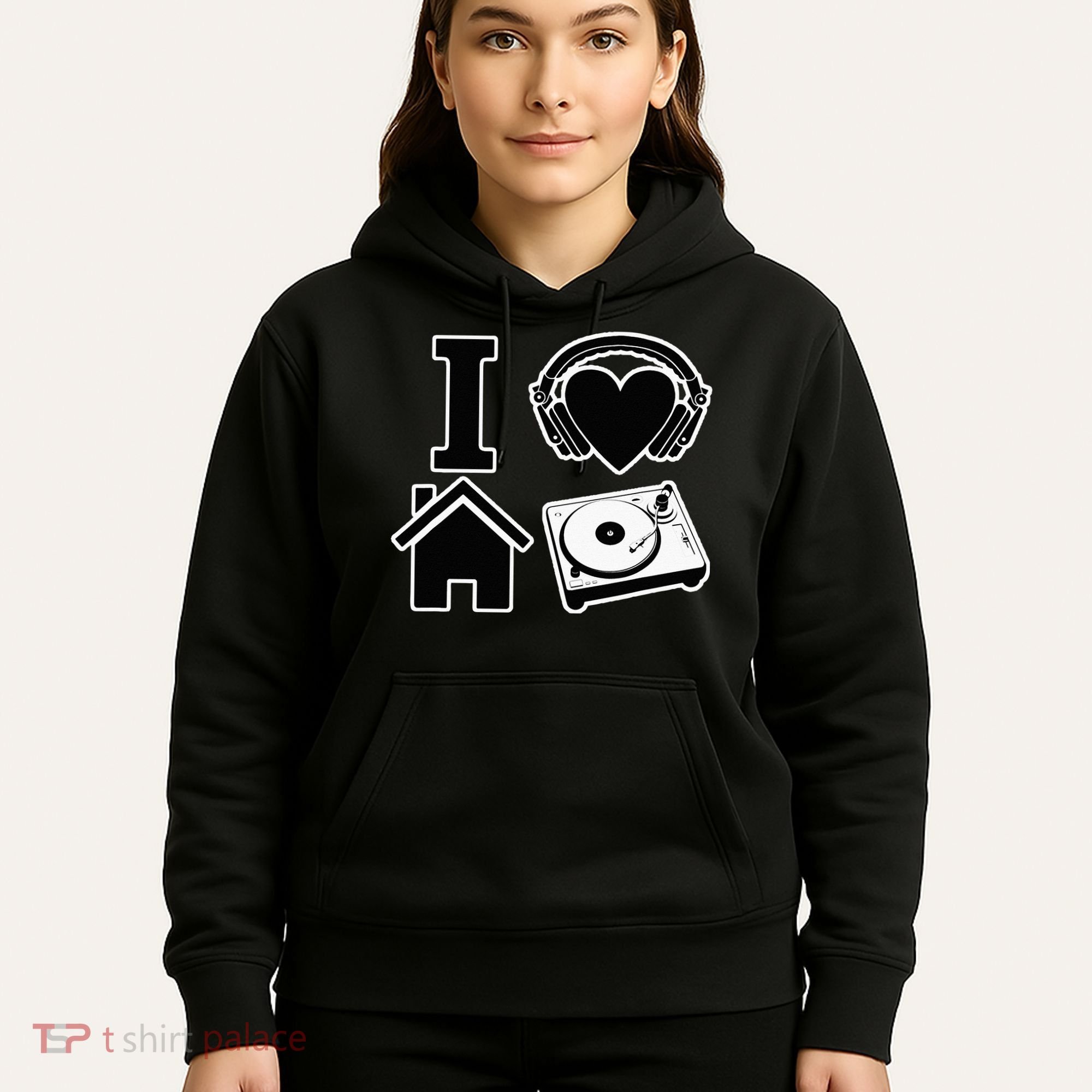 I Love House Music Hoodie