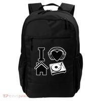 I Love House Music Backpack thumb 0