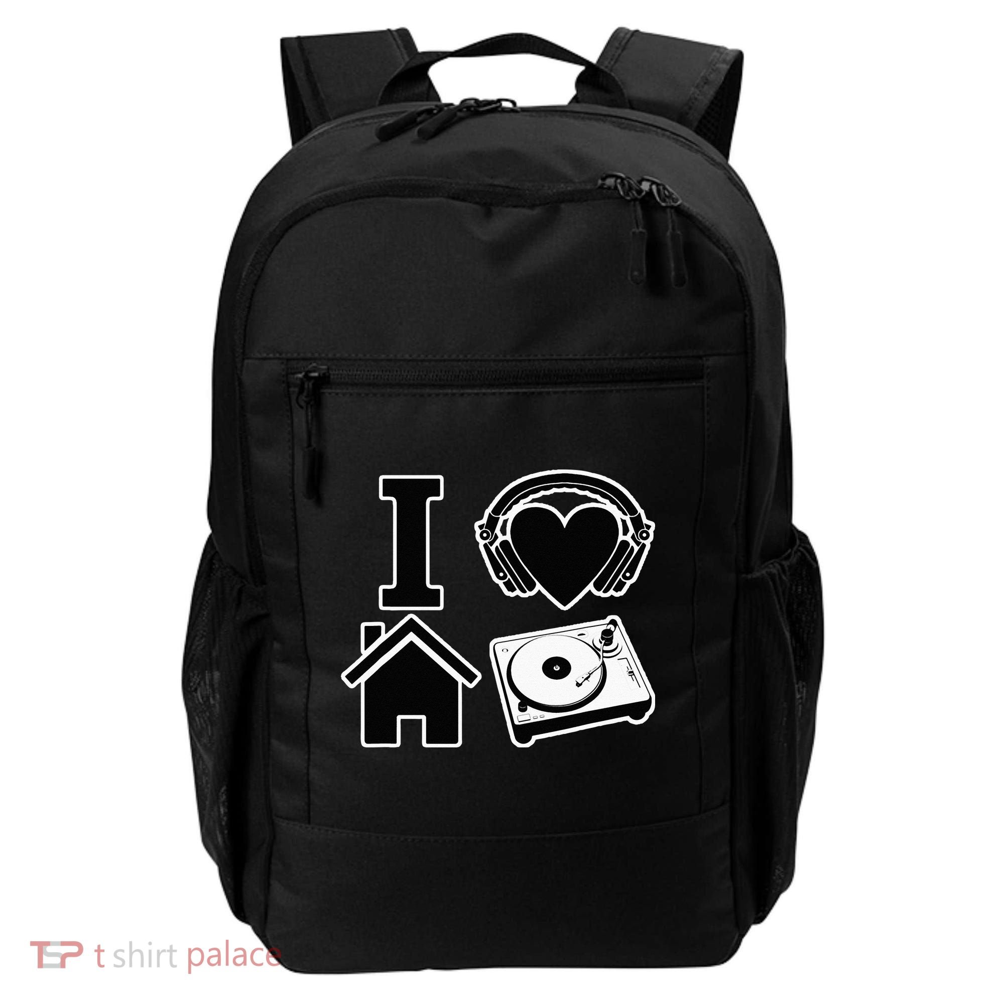 I Love House Music Backpack