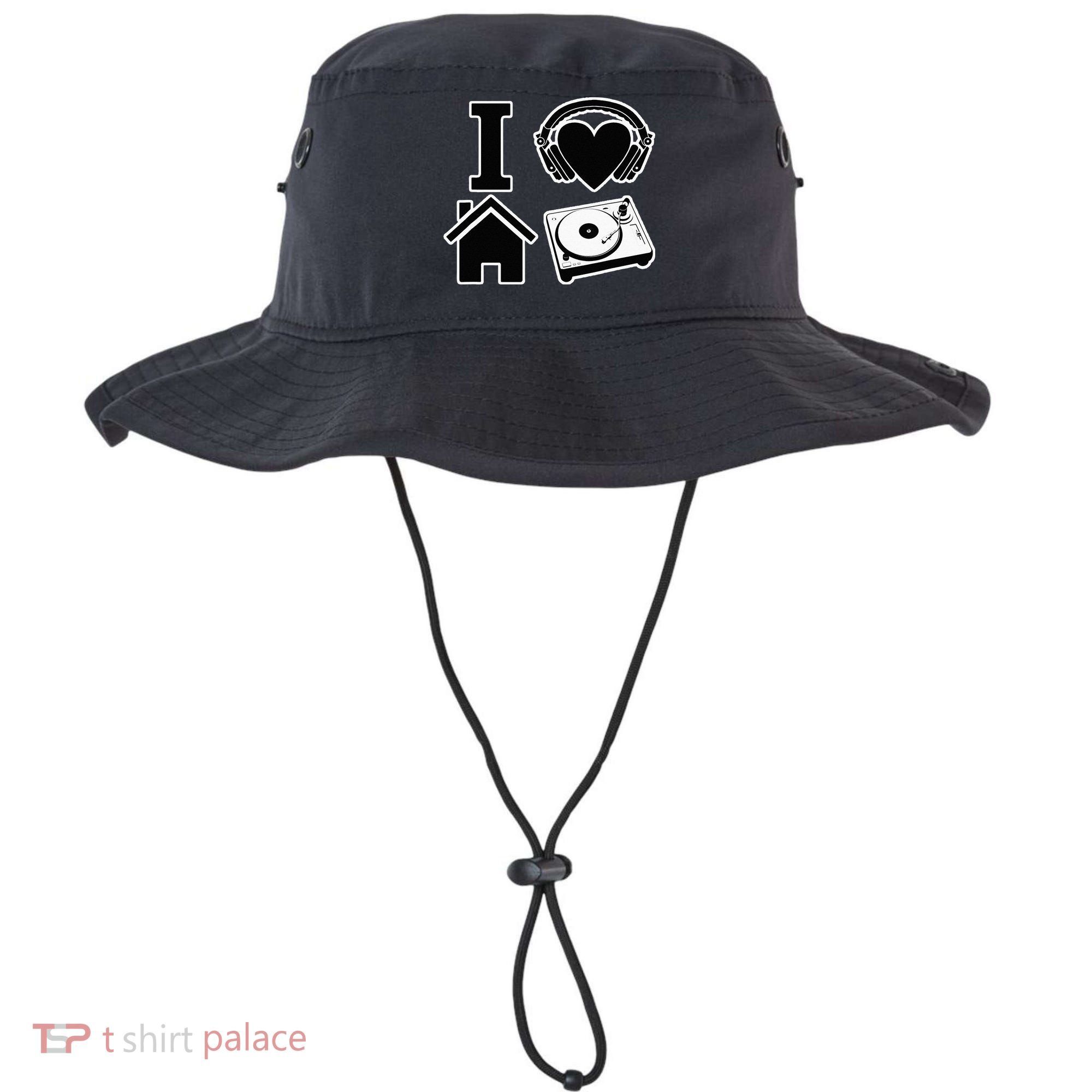 I Love House Music Bucket Hat