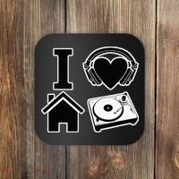 I Love House Music Coaster thumb 0