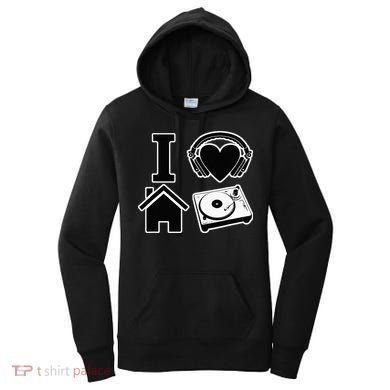 I Love House Music Women's Hoodie