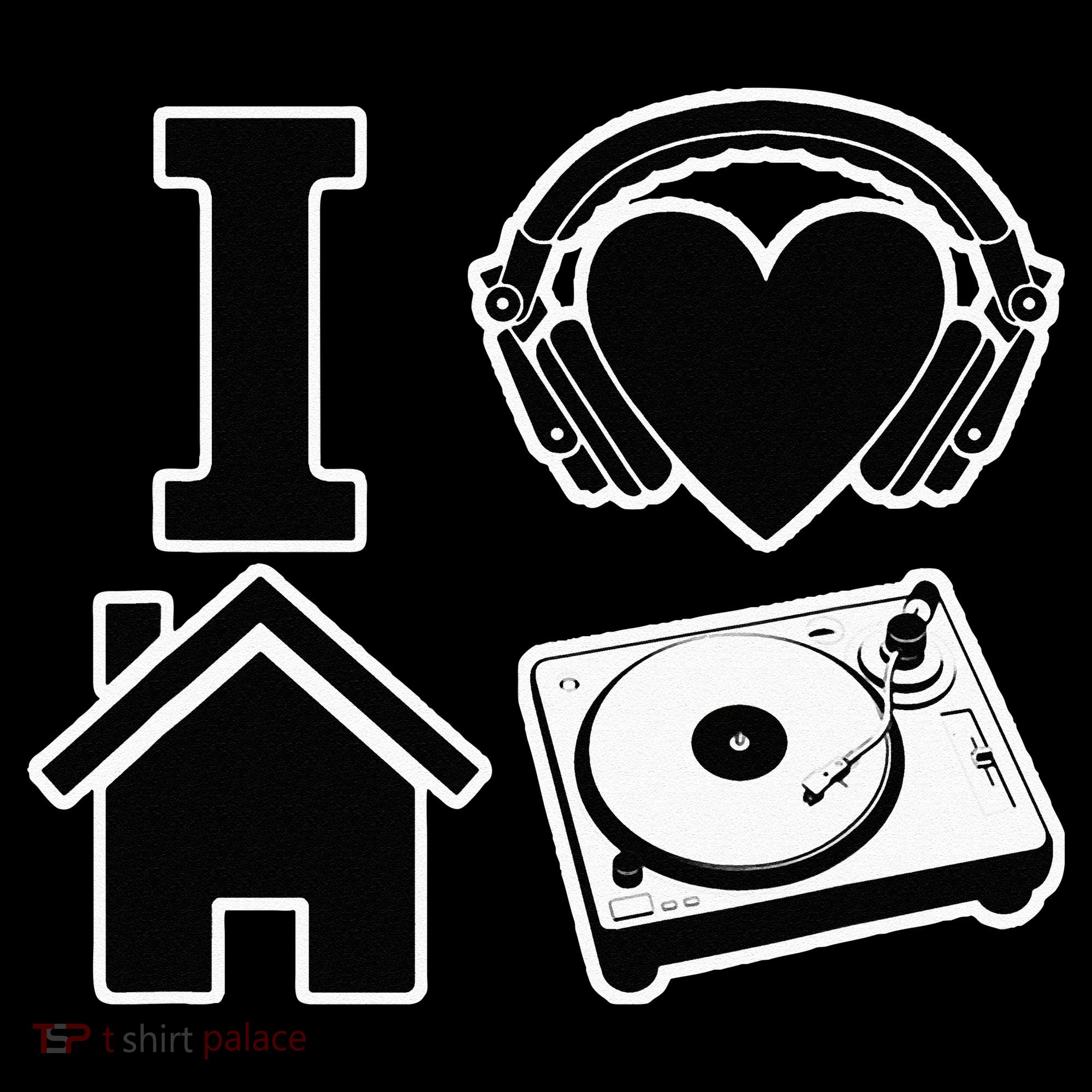 I Love House Music Women's Hoodie