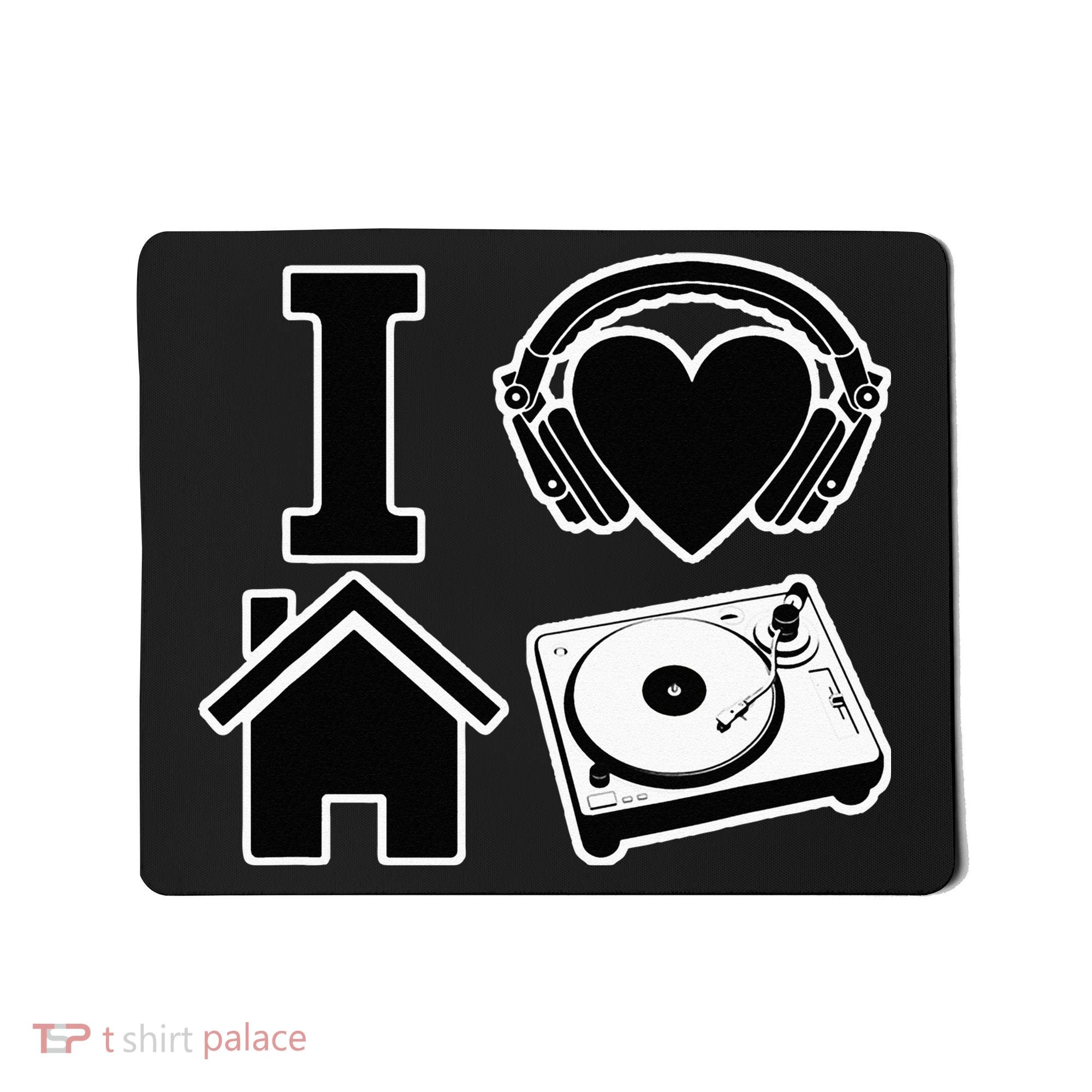 I Love House Music Mousepad