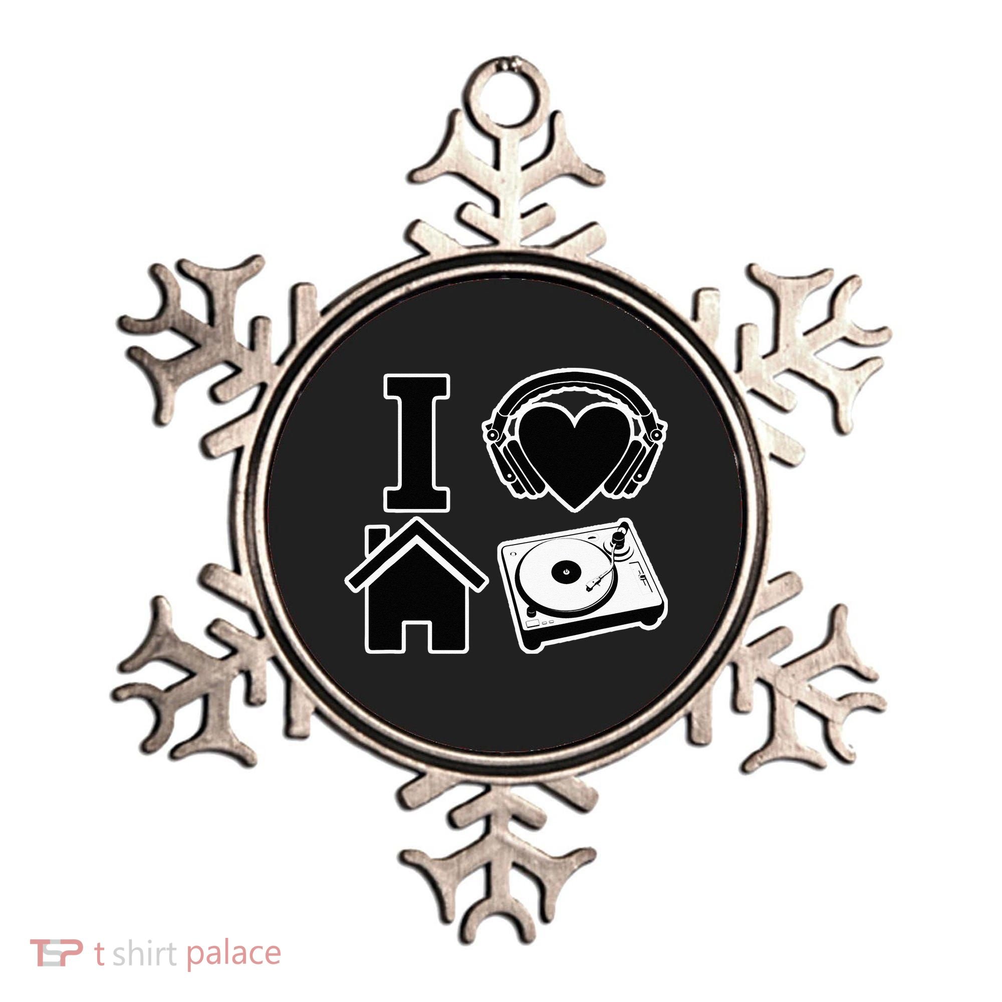 I Love House Music Ornament