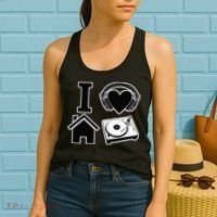 I Love House Music Women's Tank Top thumb 2