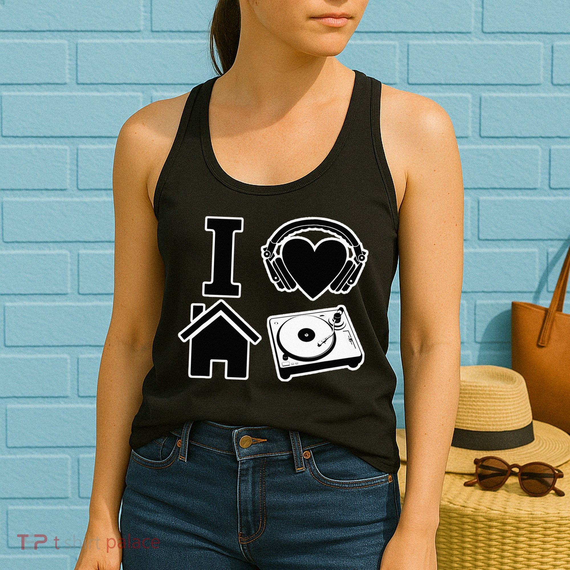 I Love House Music Women's Tank Top