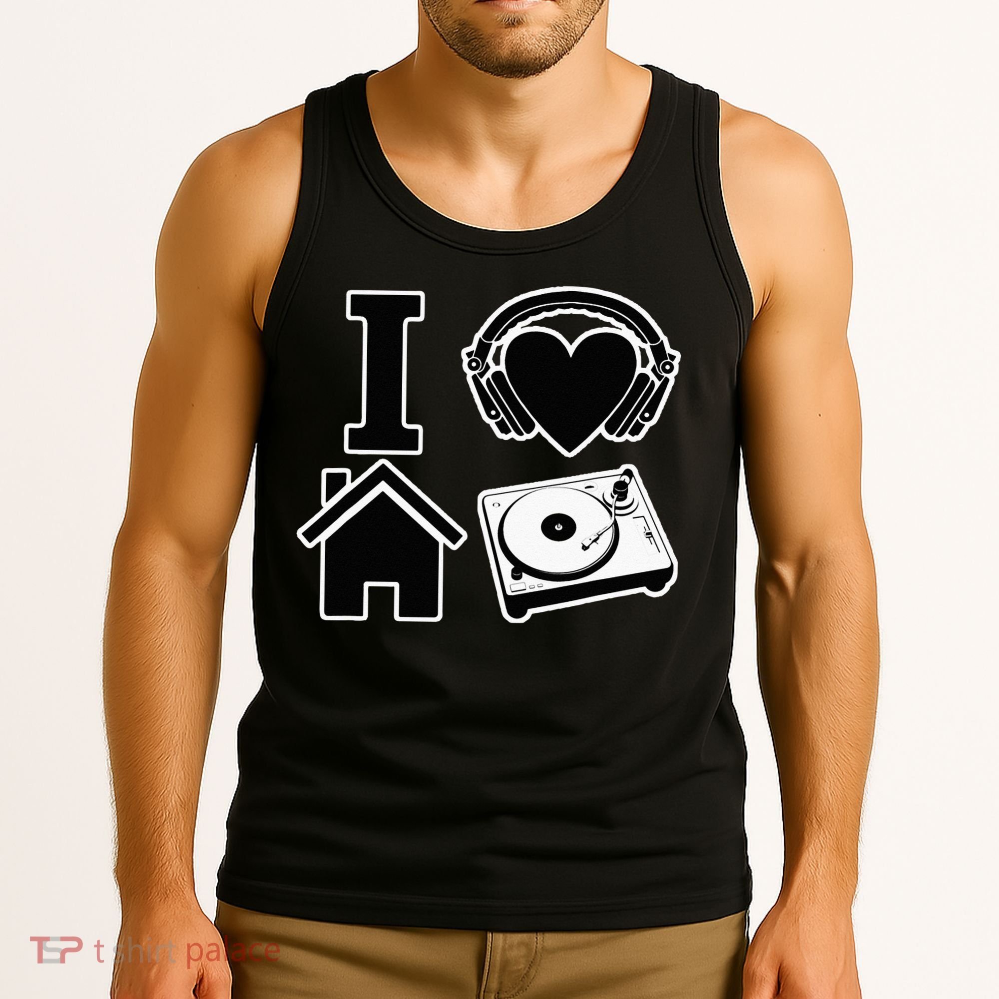 I Love House Music Tank Top