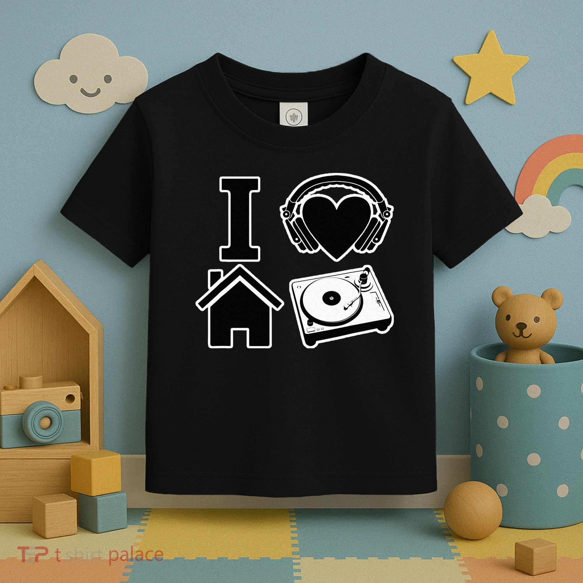 I Love House Music Toddler T-Shirt