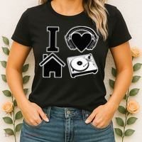 I Love House Music Women's T-Shirt thumb 2