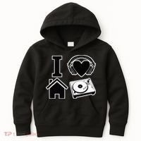 I Love House Music Kids Hoodie thumb 0