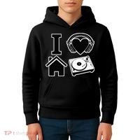 I Love House Music Kids Hoodie thumb 4