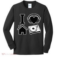 I Love House Music Kids Long Sleeve Shirt thumb 0