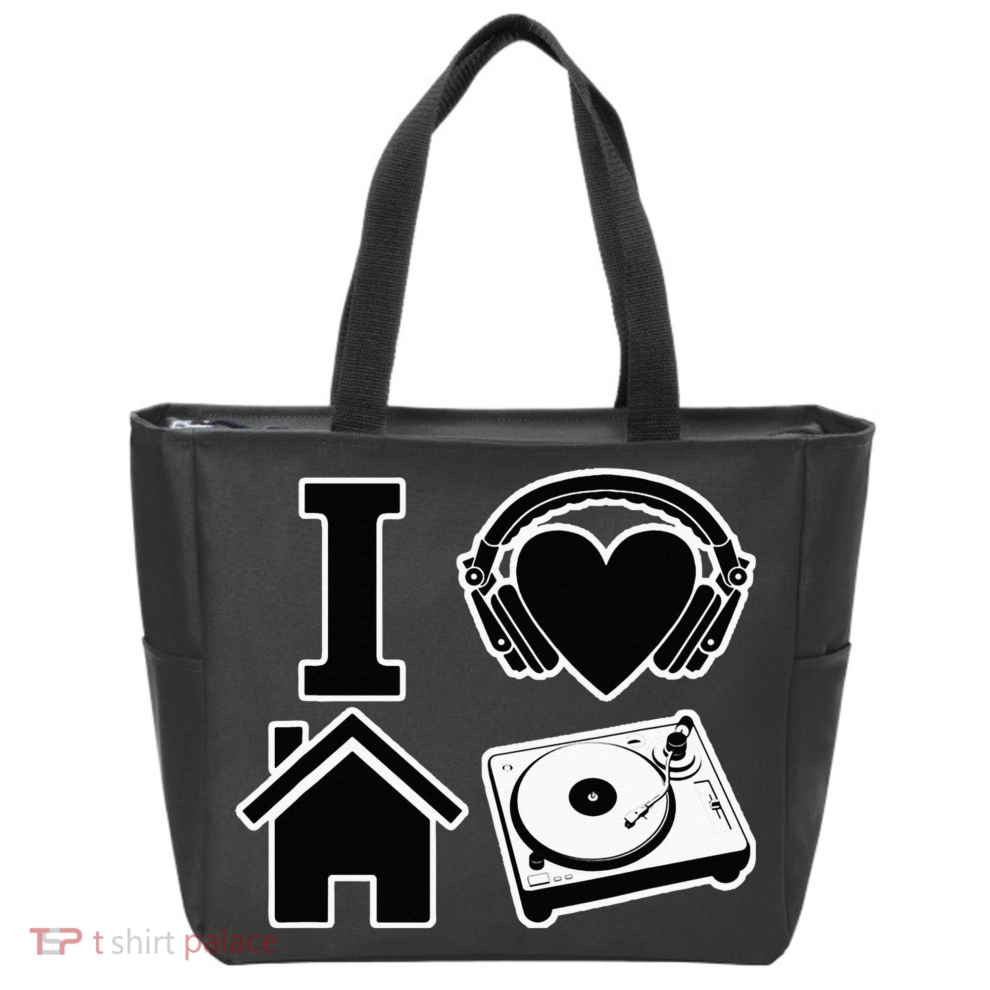 I Love House Music Tote Bag