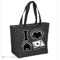 I Love House Music Tote Bag thumb 2