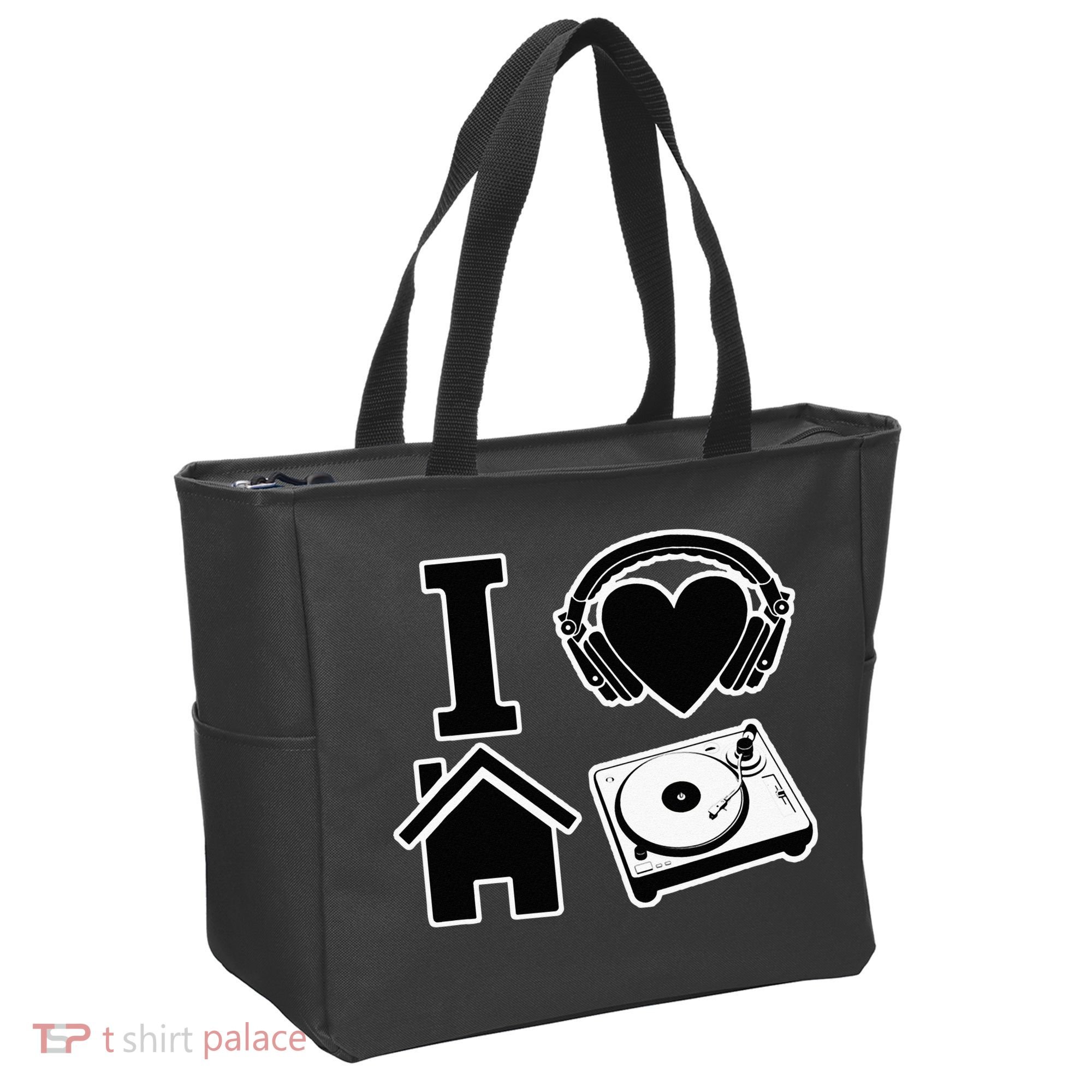 I Love House Music Tote Bag