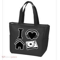I Love House Music Tote Bag thumb 3