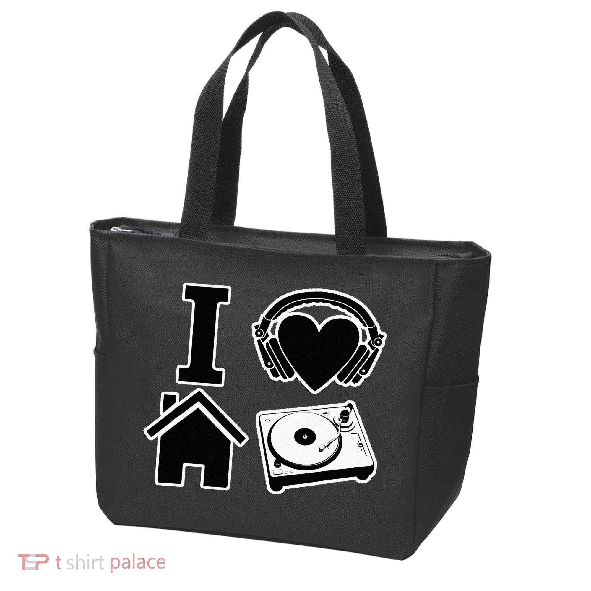 I Love House Music Tote Bag