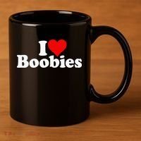 I LOVE HEART BOOBIES 11oz C Handle Ceramic Mug thumb 3