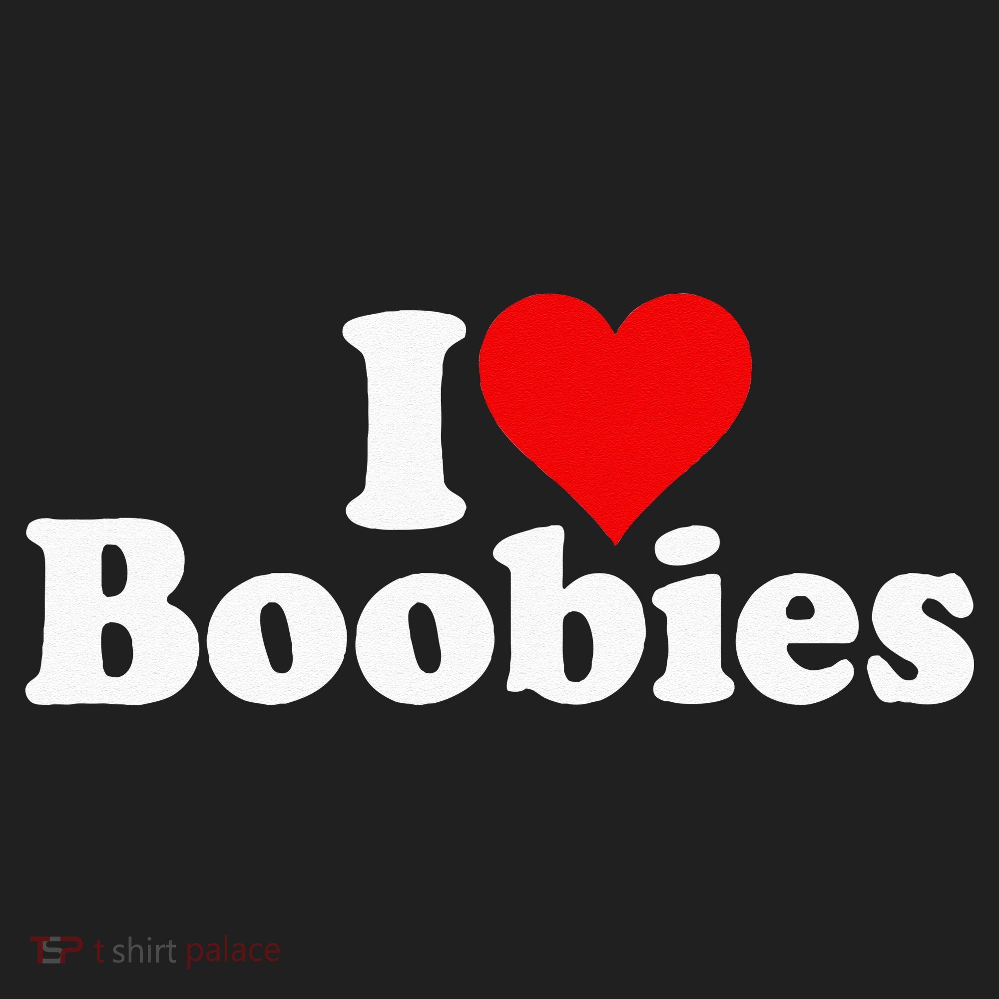 I LOVE HEART BOOBIES 11oz C Handle Ceramic Mug