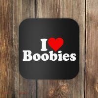 I LOVE HEART BOOBIES Coaster thumb 0