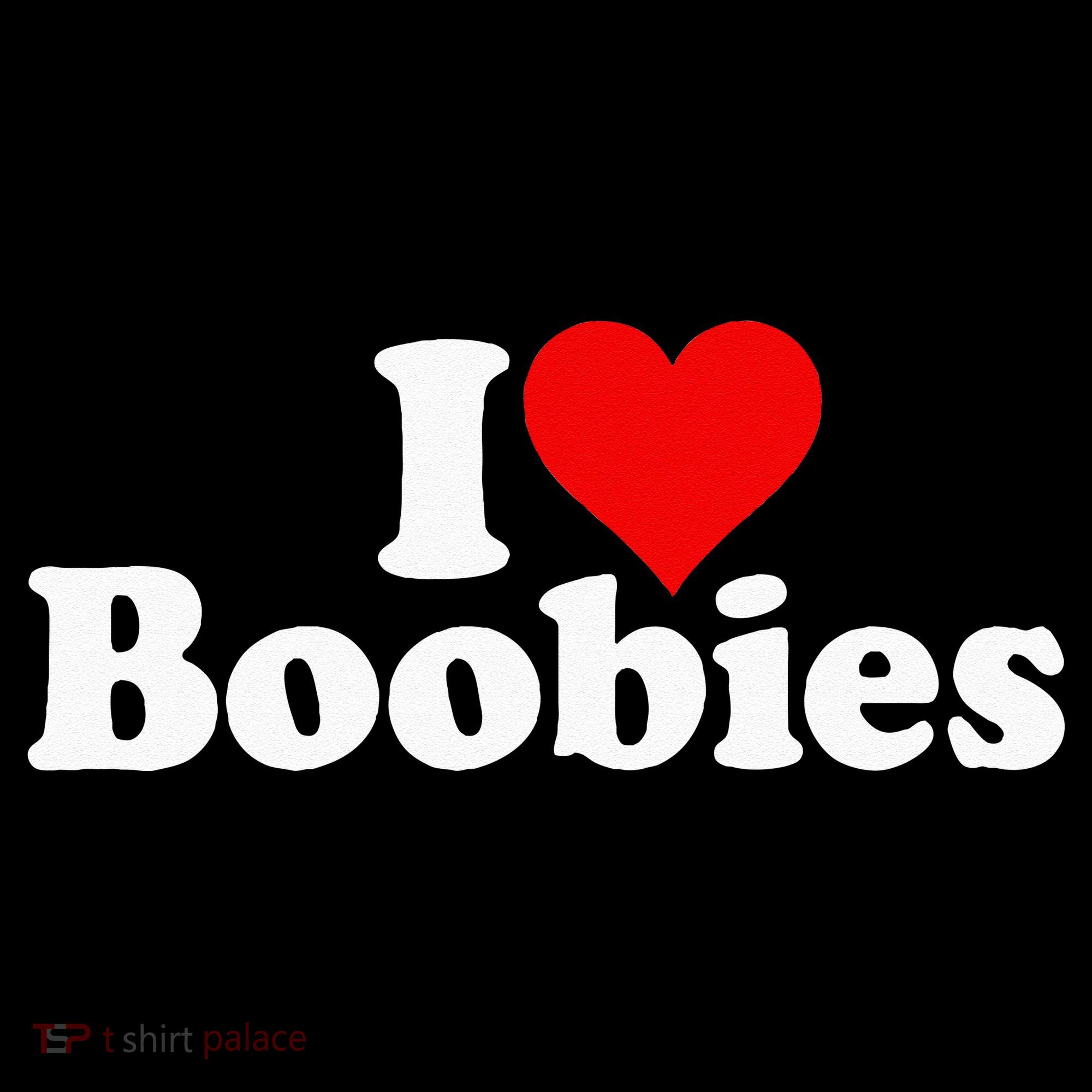 I LOVE HEART BOOBIES Women's Hoodie