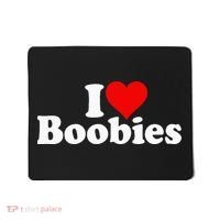 I LOVE HEART BOOBIES Mousepad thumb 0