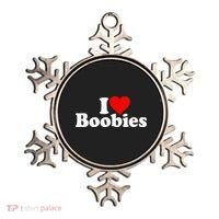 I LOVE HEART BOOBIES Ornament thumb 0