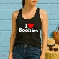 I LOVE HEART BOOBIES Women's Tank Top thumb 2