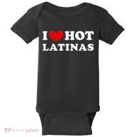 I Love Hot Latinas I Heart Hot Latinas Baby Bodysuit thumb 0