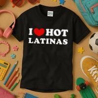 I Love Hot Latinas I Heart Hot Latinas Kids T-Shirt thumb 3