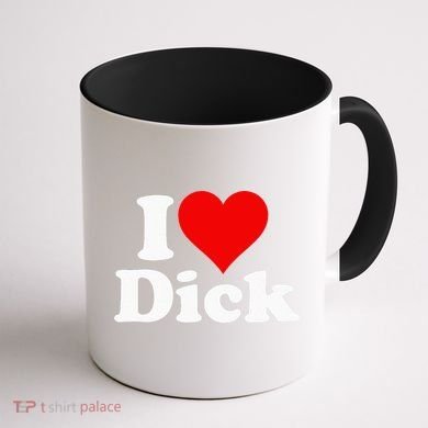 I LOVE HEART DICK RICHARD Coffee Mug back