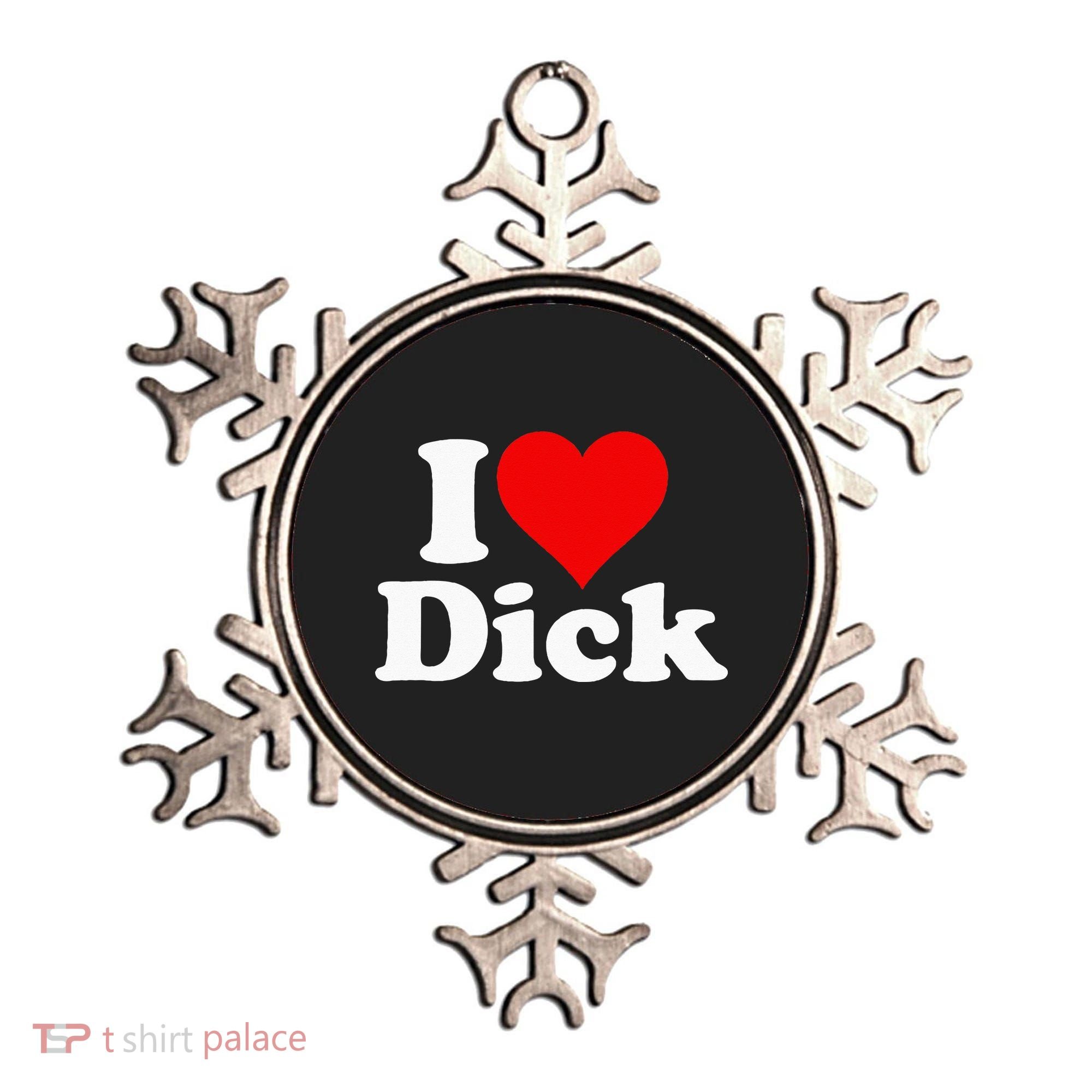 I LOVE HEART DICK RICHARD Ornament