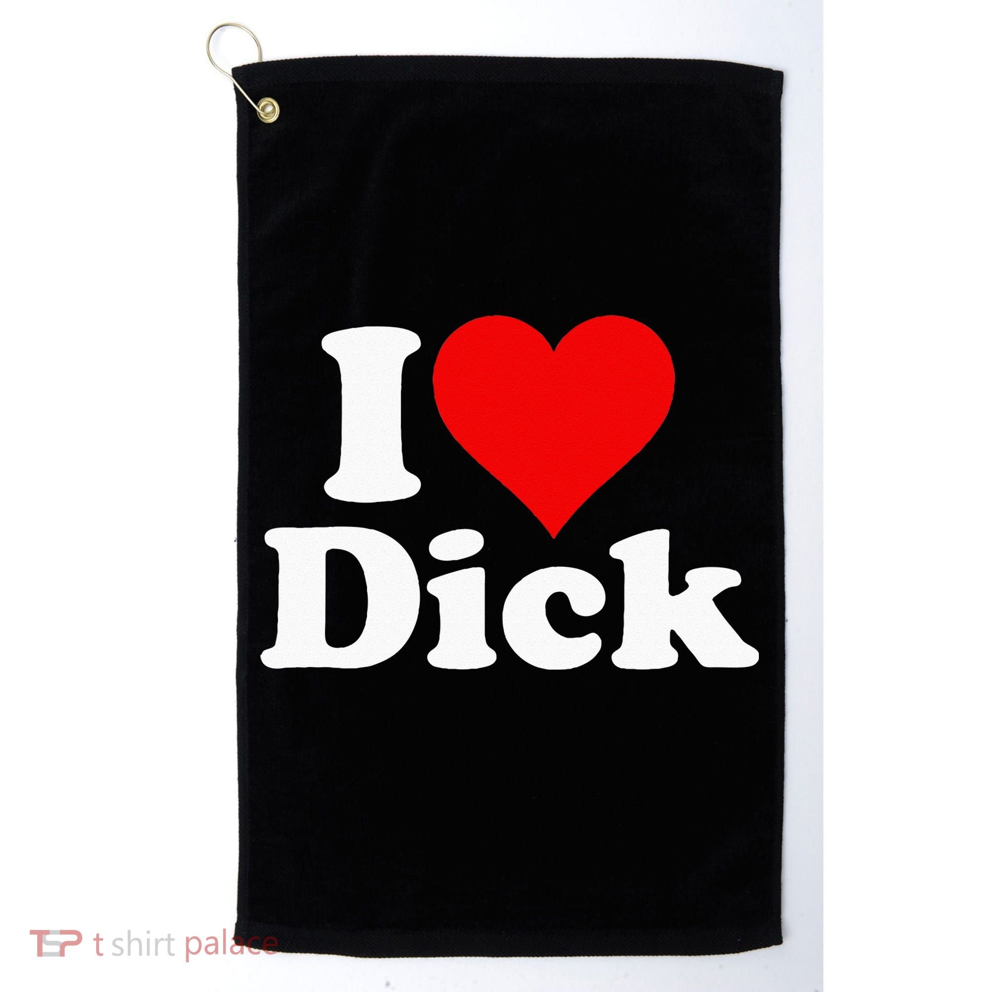 I LOVE HEART DICK RICHARD Golf Towel