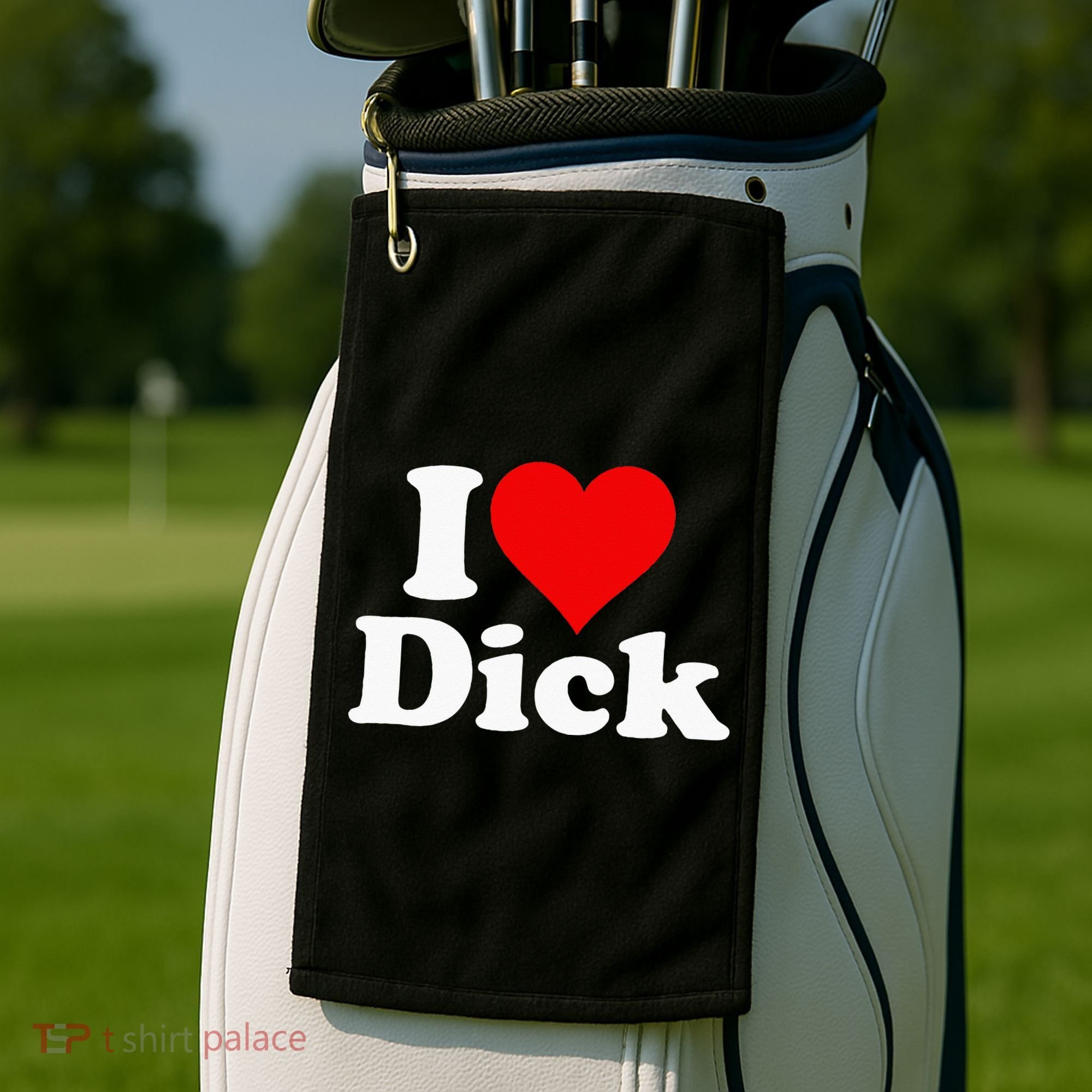 I LOVE HEART DICK RICHARD Golf Towel