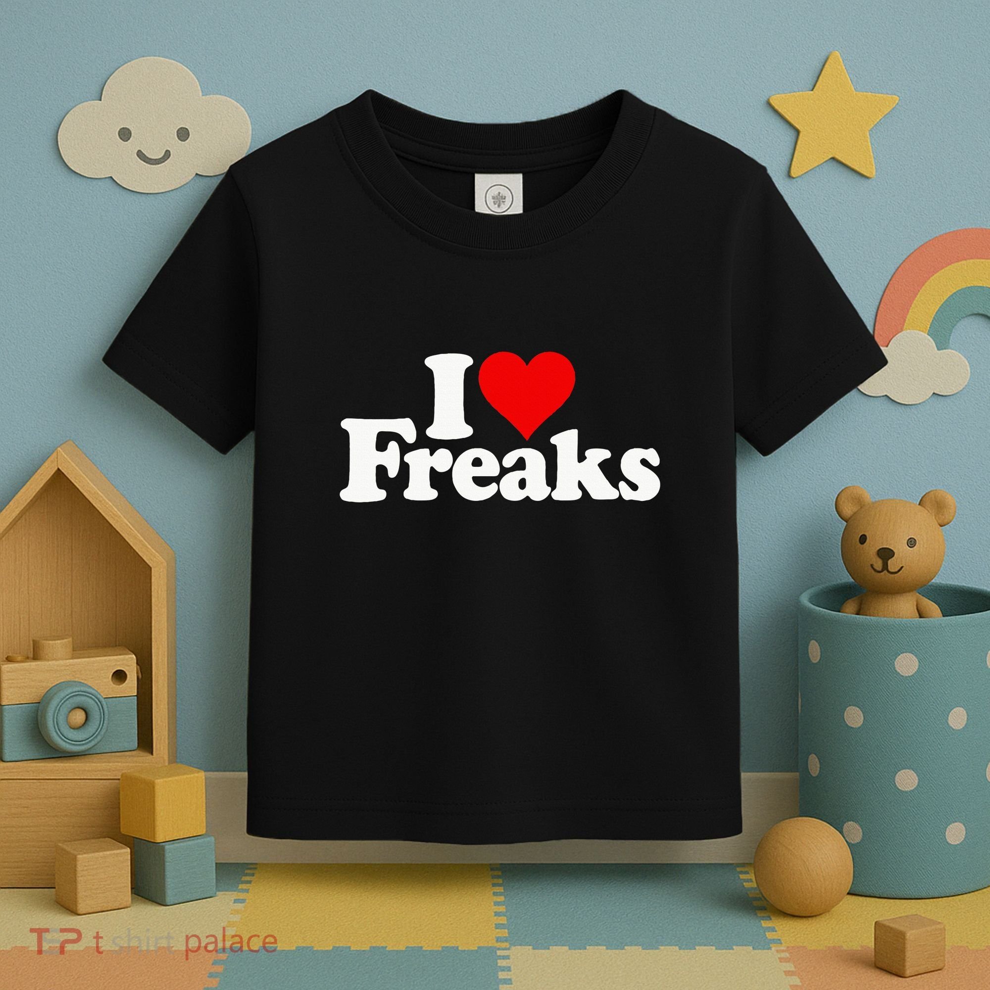 I Love Heart Freaks Toddler T-Shirt