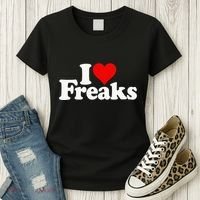 I Love Heart Freaks Women's T-Shirt thumb 3