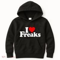I Love Heart Freaks Kids Hoodie thumb 0