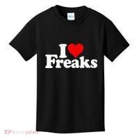 I Love Heart Freaks Kids T-Shirt thumb 0