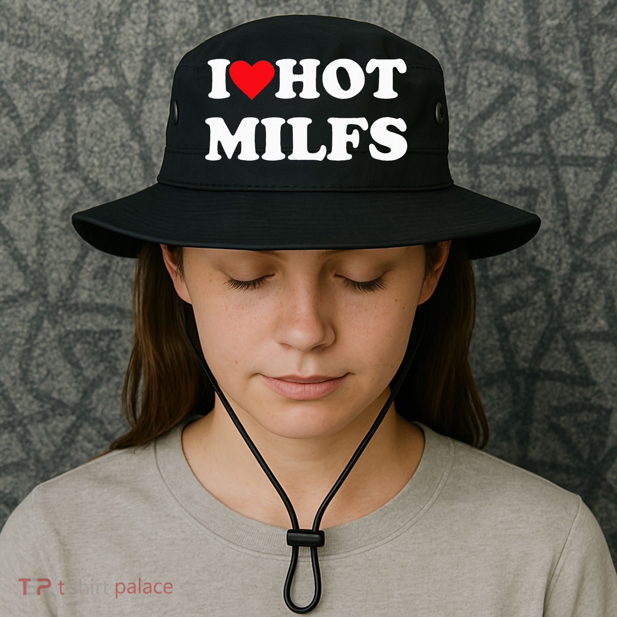 I Love Hot Milfs Bucket Hat