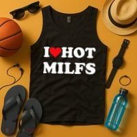I Love Hot Milfs Tank Top thumb 4