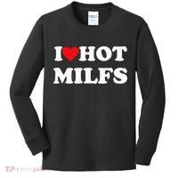 I Love Hot Milfs Kids Long Sleeve Shirt thumb 0