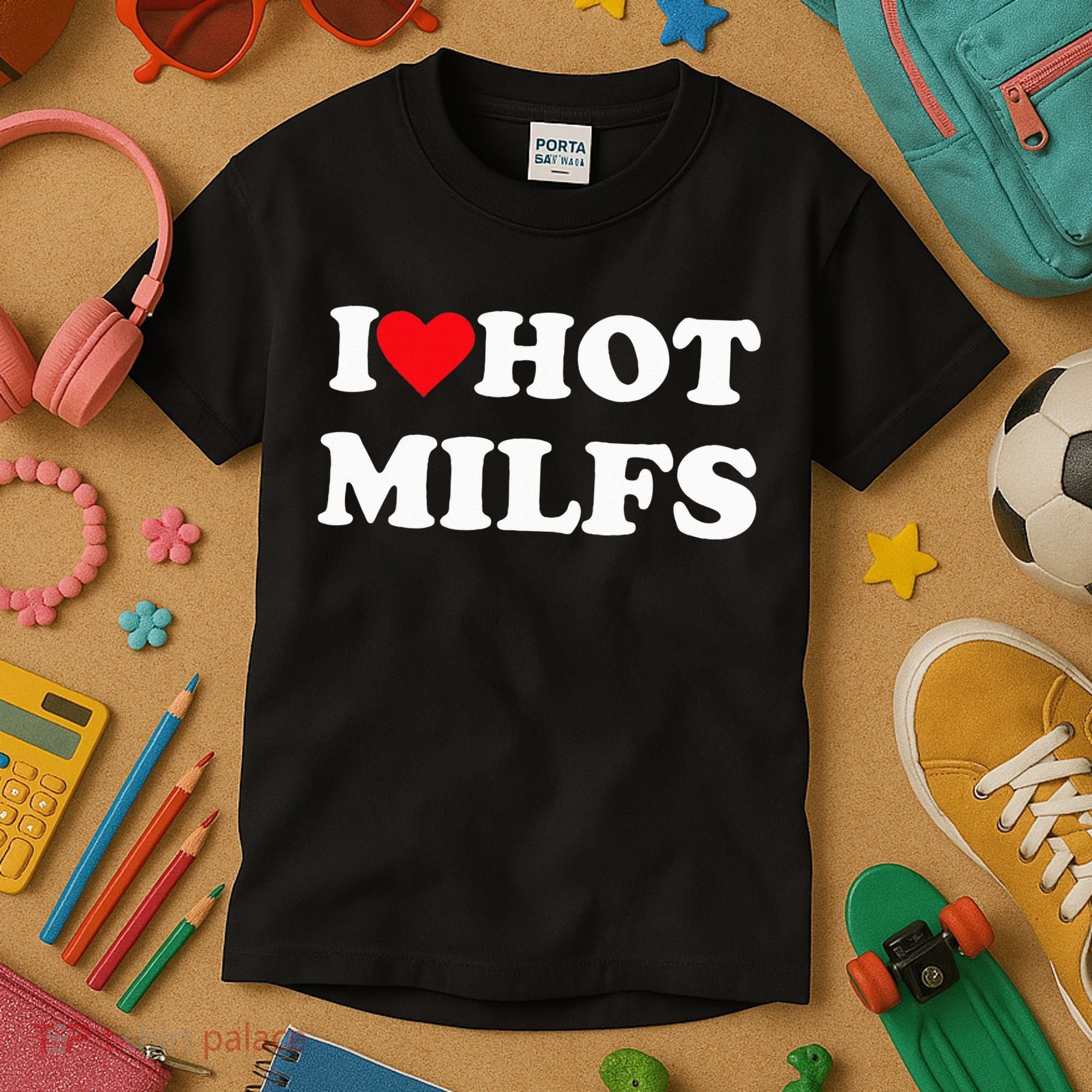 I Love Hot Milfs Kids T-Shirt