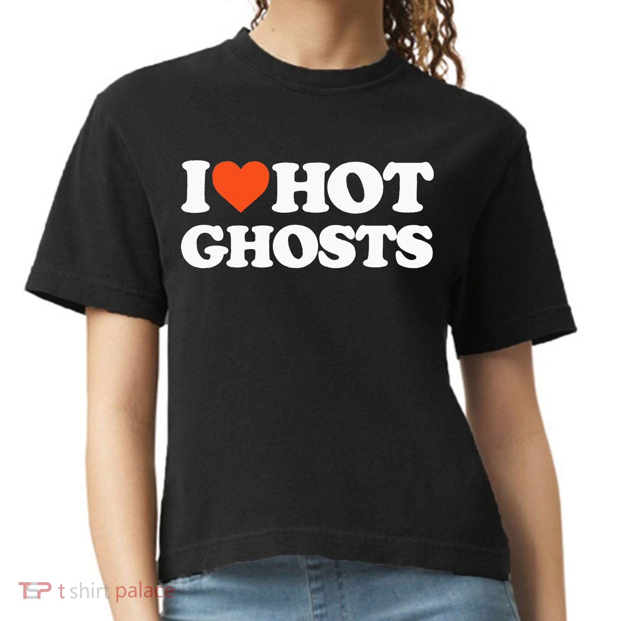 I Love Hot Ghosts I Heart Hot Ghosts Sexy Ghost Comfort Colors Boxy T-Shirt