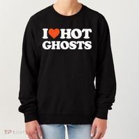 I Love Hot Ghosts I Heart Hot Ghosts Sexy Ghost Women's Sweatshirt thumb 0