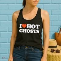 I Love Hot Ghosts I Heart Hot Ghosts Sexy Ghost Women's Tank Top thumb 2