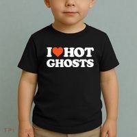 I Love Hot Ghosts I Heart Hot Ghosts Sexy Ghost Toddler T-Shirt thumb 2