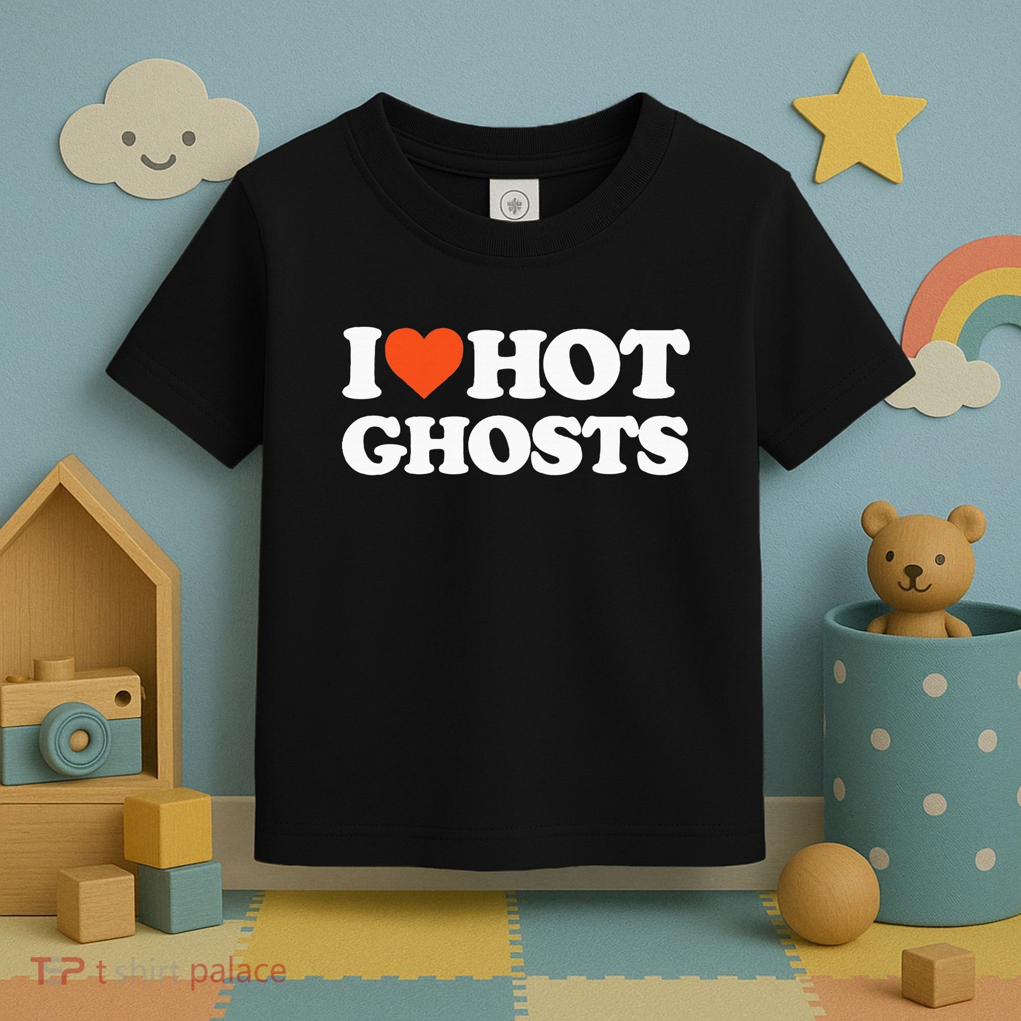 I Love Hot Ghosts I Heart Hot Ghosts Sexy Ghost Toddler T-Shirt